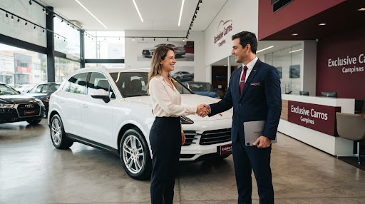 Consultor Exclusive em showroom automotivo